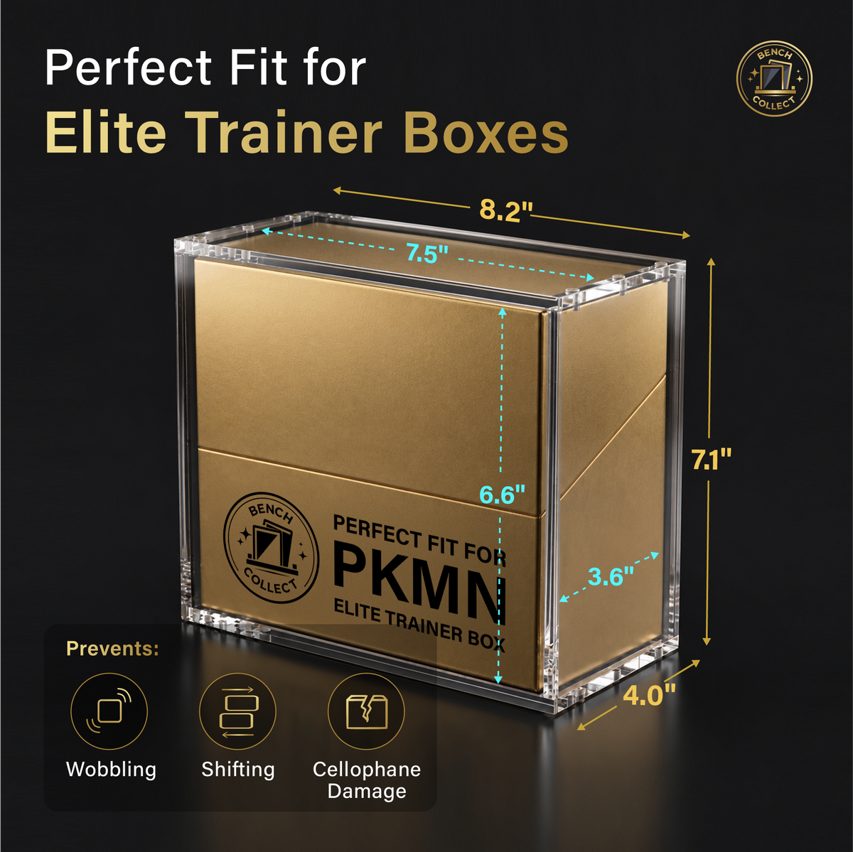 Pokemon Magnetic Stackable Elite Trainer Box (ETB) Display Case