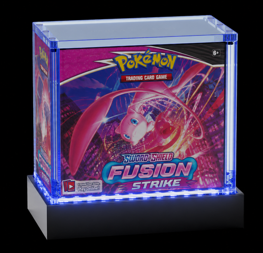 Bench Collect Pokemon Booster Box Display Case with LED Pedestal