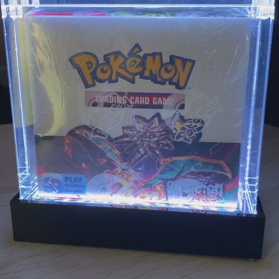 Pokemon Booster Box Display Case with LED Pedestal