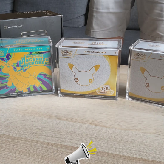 Pokemon Magnetic Stackable Elite Trainer Box (ETB) Display Case