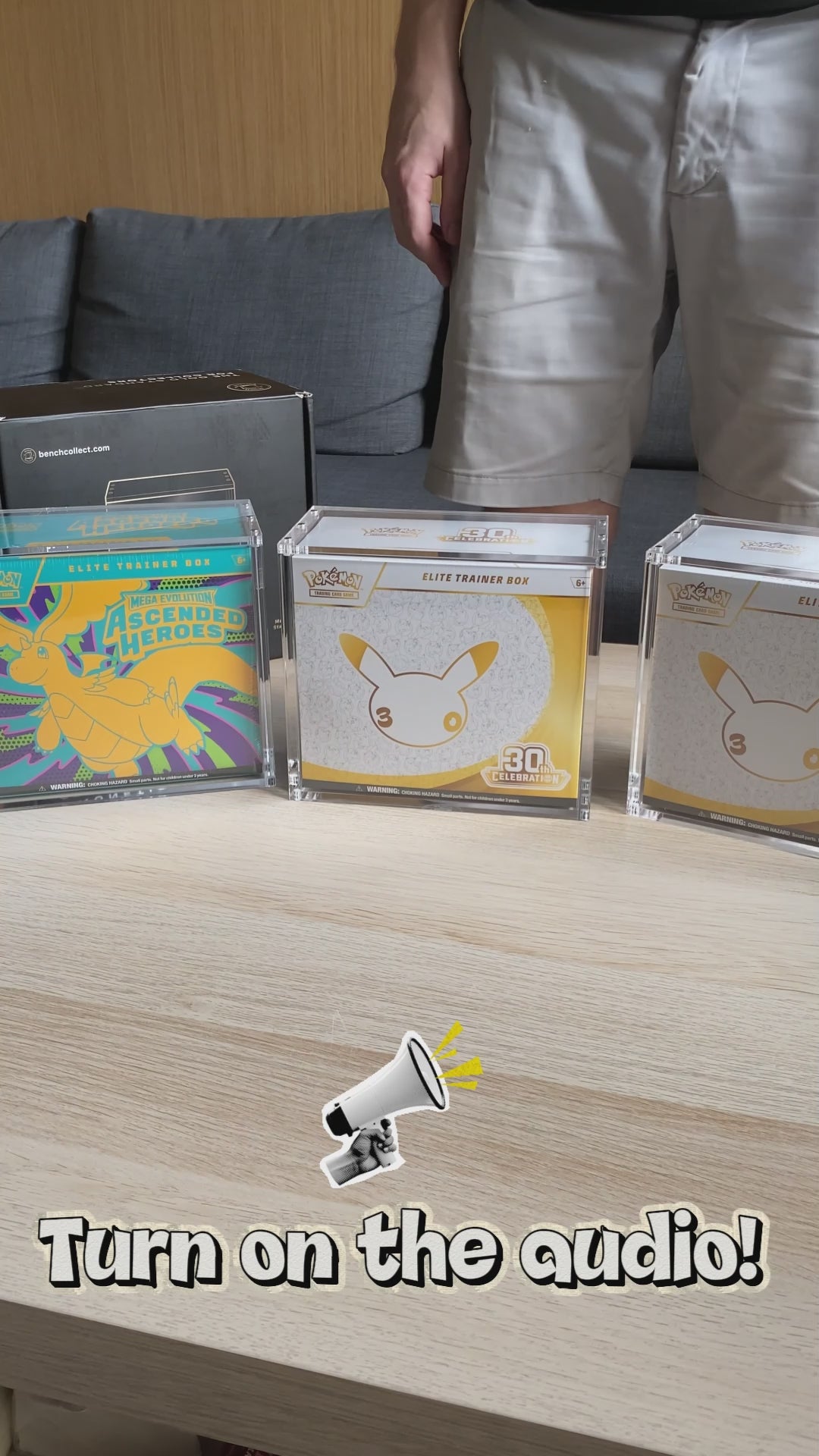 Pokemon Magnetic Stackable Elite Trainer Box (ETB) Display Case